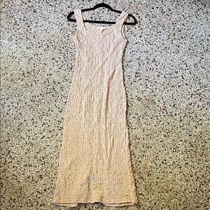 All Row Nude midi dress Sleeveless Cream